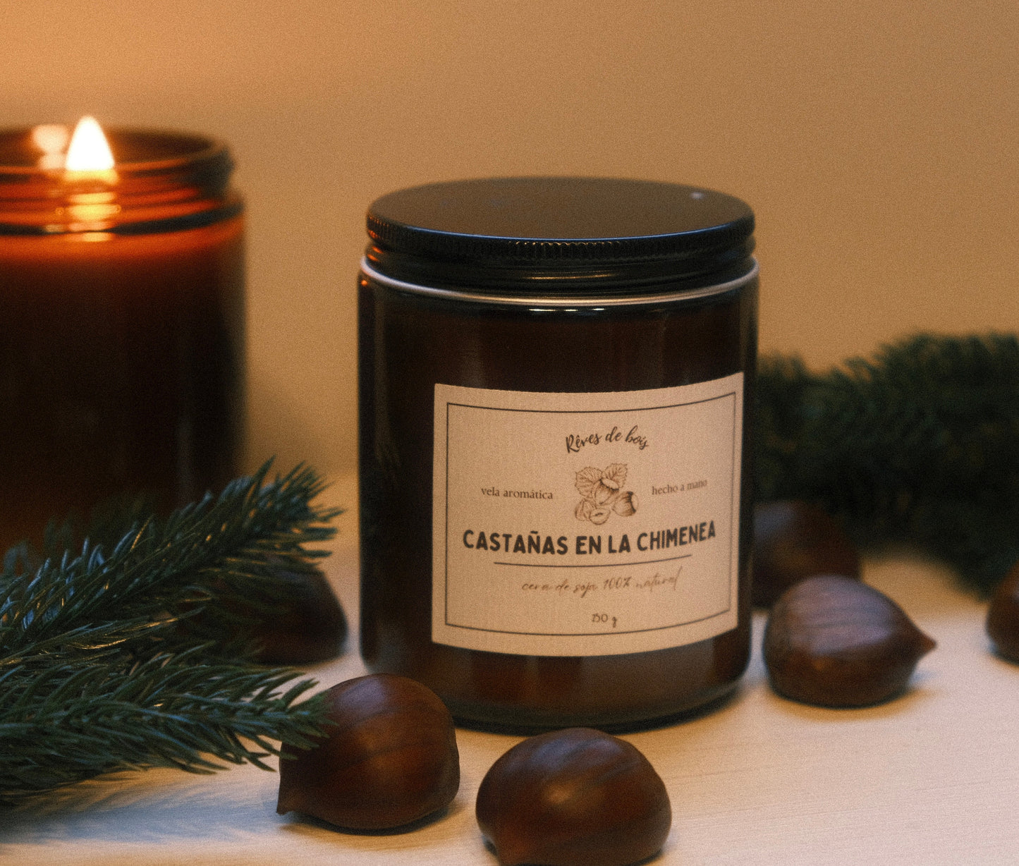 Vela de Castañas en la Chimenea