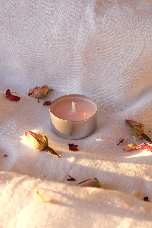 Vela de té de Rosas