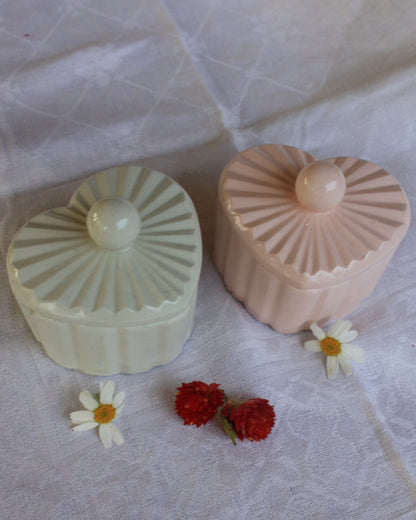 Vela en tarro de Corazón