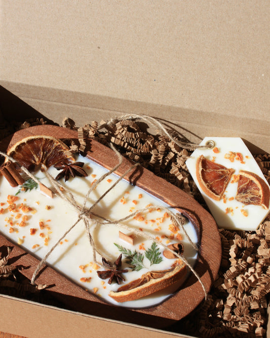 Pack otoño: Vela Madera + ambientador de armario